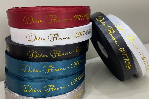 Dây Lụa Satin In Ép Kim