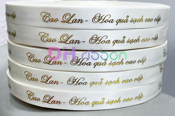 Dây ruy băng trơn ép kim cao cấp